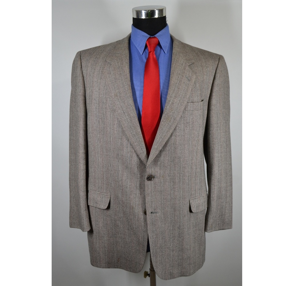 Bartolini 43L Sport Coat Blazer Suit Jacket Gray P